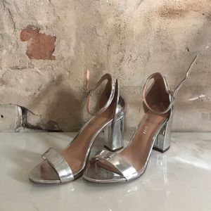 Silver Madden Girl Heels